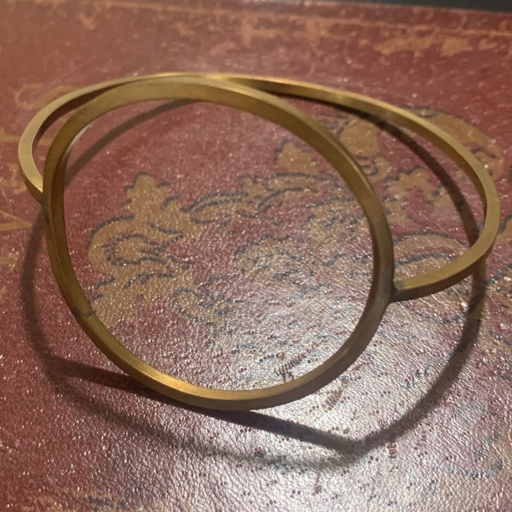 Unique Contemporary Hand Forged Bangle Bracelet